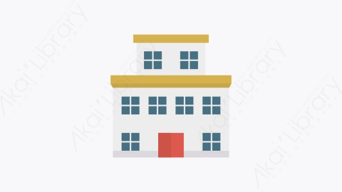 图片素材-023-公寓apartment卡通扁平城市建筑元素图标