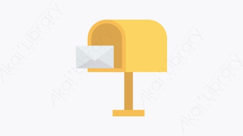 图片素材-024-信箱letter_box扁平卡通城市生活元素图标
