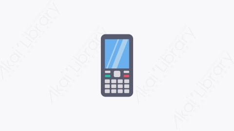 图片素材-027-旧电话old_phone扁平卡通手机元素图标