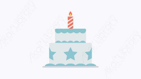 图片素材-028-生日蛋糕birthday_cake扁平卡通生日聚会元素图标