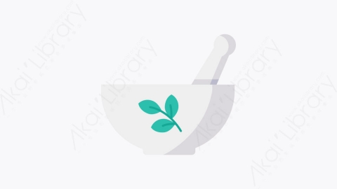 图片素材-028-草药herbal扁平卡通健康元素图标