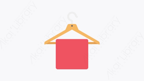 图片素材-028-衣架towel_hanger扁平卡通客房部元素图标