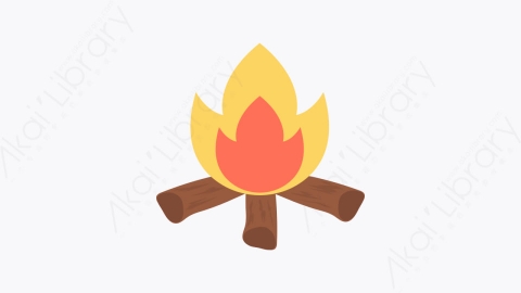 图片素材-032-木柴firewood卡通扁平自然生态元素图标