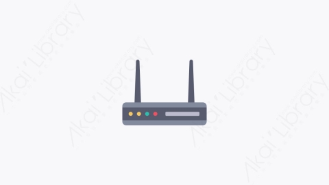 图片素材-032-调制解调器modem扁平卡通家电元素图标
