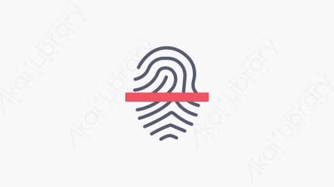 图片素材-034-扫描fingerprint_scan扁平卡通安全元素图标