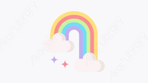 图片素材-036彩虹rainbowMG卡通童话元素图标
