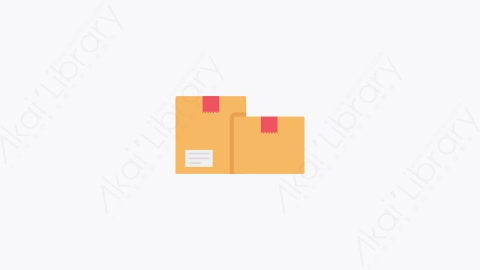图片素材-037-箱子boxes扁平卡通购物和电子商务元素图标