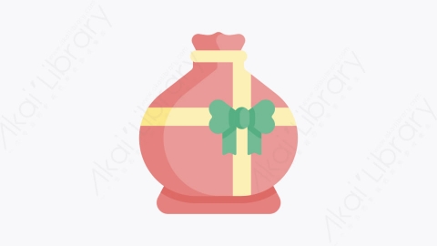 图片素材-037圣诞袋 christmas bagMG卡通圣诞节元素图标