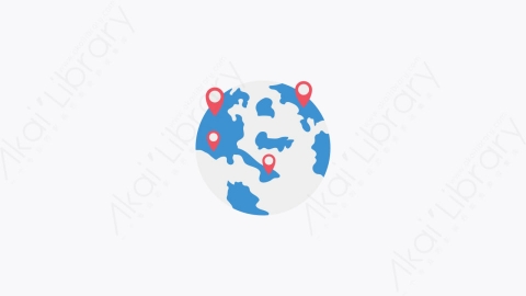 图片素材-039-地球仪globe卡通扁平医疗冠状病毒元素图标