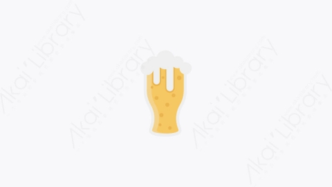 图片素材-040-啤酒杯beer_mug卡通扁平情侣婚姻婚礼元素图标