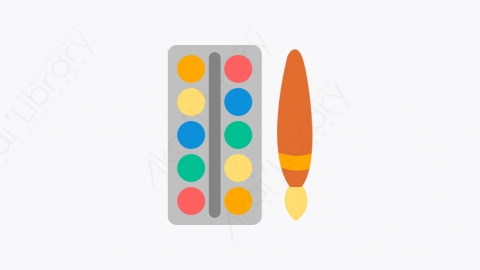 图片素材-043_水彩笔_watercolor_brush