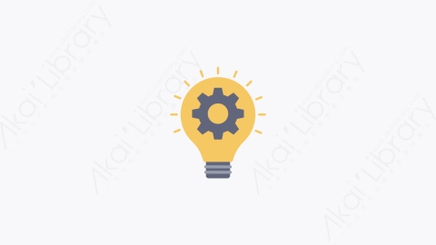 图片素材-044-灯泡light_bulb扁平卡通Seo和Web网页设计元素图标