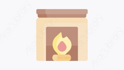 图片素材-045壁炉 fireplaceMG卡通圣诞节元素图标