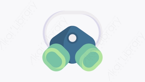 图片素材-045呼吸器 respiratorMG卡通个人防护装备PPE元素图标