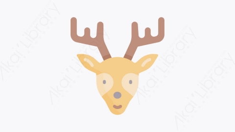 图片素材-048驯鹿 reindeerMG卡通圣诞节元素图标