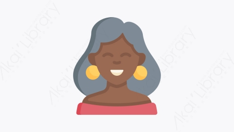 图片素材-048女人 womanMG卡通头像元素图标
