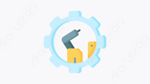 图片素材-049设施管理 facility managementMG卡通制造元素图标