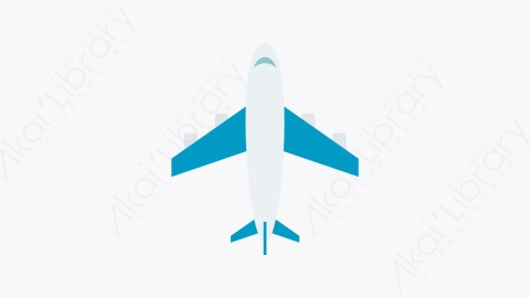 图片素材-049-航班flight扁平卡通城市生活元素图标