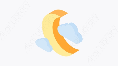 图片素材-007_多云_half_moon_