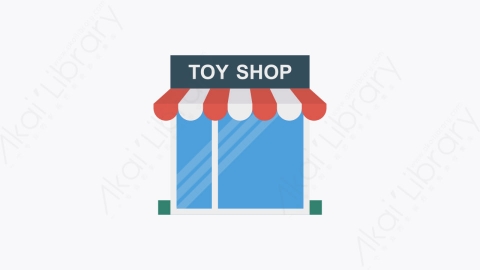 图片素材-051-商店store卡通扁平城市建筑元素图标