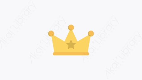 图片素材-0053-皇冠crown卡通扁平数字营销元素图标