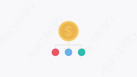 图片素材-054-硬币coin扁平卡通Seo和Web网页设计元素图标