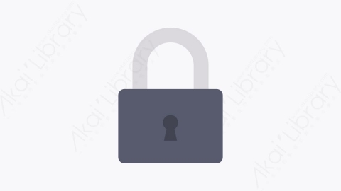 图片素材-055-挂锁padlock扁平卡通办公空间元素图标