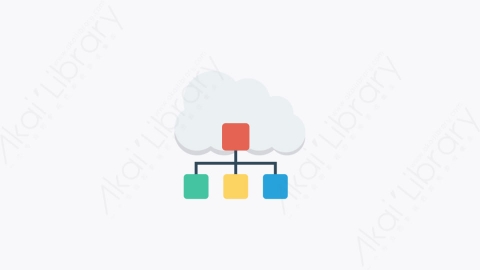 图片素材-056-云计算cloud_computing卡通扁平网络服务器托管元素图标