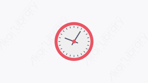 图片素材-058-时钟clock扁平卡通购物和电子商务元素图标
