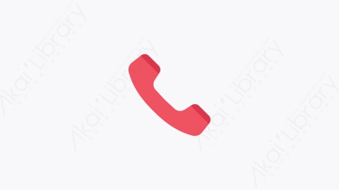 图片素材-058-电话号码phone_call扁平卡通办公空间元素图标