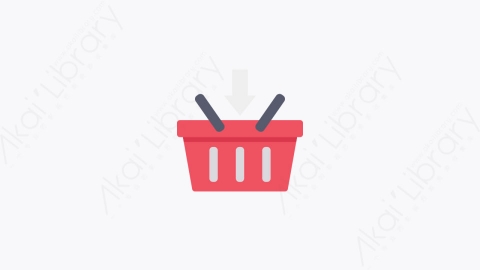 图片素材-059-购物篮shopping_basket扁平卡通购物和电子商务元素图标