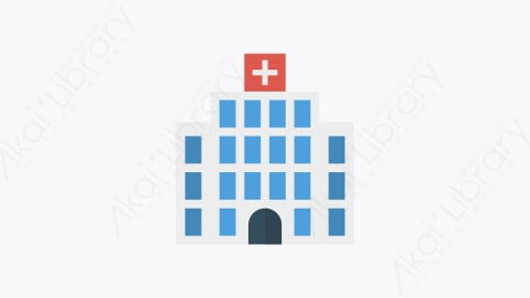 图片素材-060-诊所clinic卡通扁平城市建筑元素图标