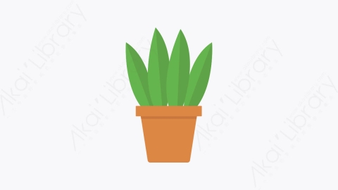 图片素材-061-室内设备house_plants卡通扁平自然生态元素图标