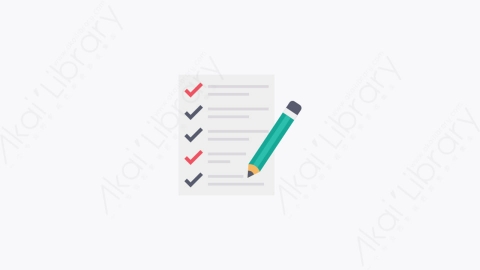 图片素材-063-检查表checklist扁平卡通购物和电子商务元素图标