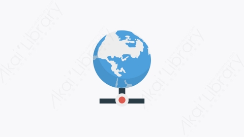 图片素材-0063-接地earth卡通扁平数字营销元素图标