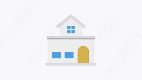 图片素材-070-住宅house卡通扁平城市建筑元素图标