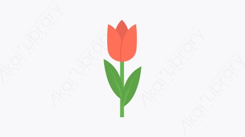 图片素材-077-玫瑰rose卡通扁平自然生态元素图标