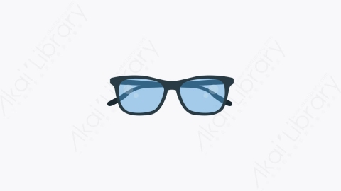 图片素材-0078-眼镜glasses卡通扁平数字营销元素图标