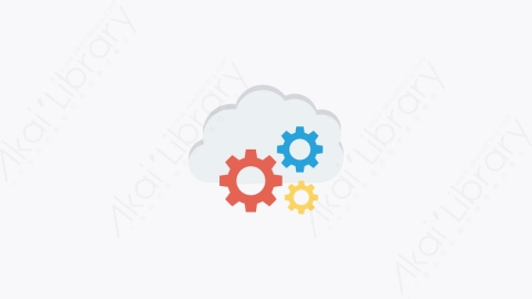 图片素材-088-云计算cloud_computing卡通扁平网络服务器托管元素图标