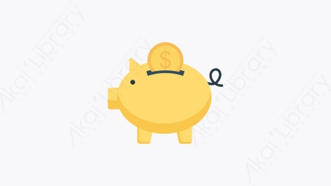 图片素材-0123-存钱罐piggy_bank卡通扁平数字营销元素图标
