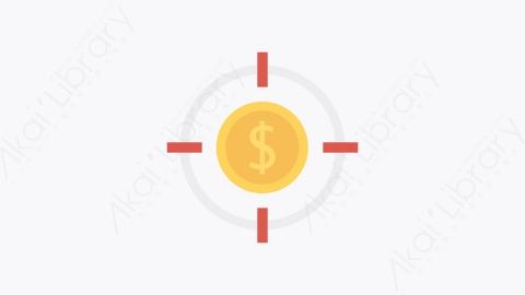 图片素材-0153-目标target卡通扁平金融财务元素图标