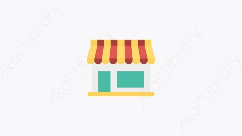 图片素材-0156-车间shop卡通扁平数字营销元素图标