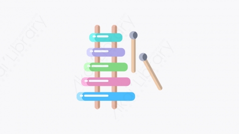 图片素材-028_木琴_xylophone