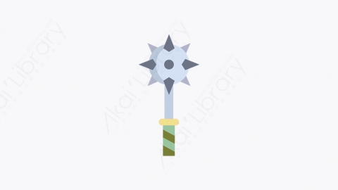 图片素材-030_狼牙棒_mace