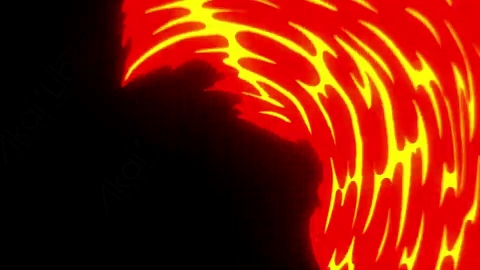 AE模板-手绘卡通过渡转场动画Fire 02火焰