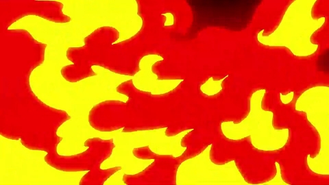 AE模板-手绘卡通过渡转场动画Fire 08火焰