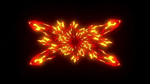 AE模板-手绘卡通火焰过渡转场动画FireTr 08