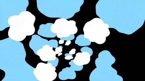 AE模板-手绘卡通液体过渡转场动画Transition 04