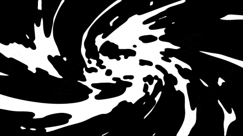 AE模板-手绘卡通液体过渡转场动画Transition 08
