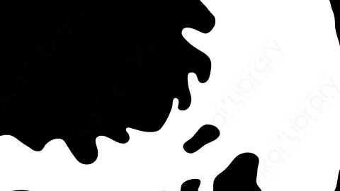 AE模板-手绘卡通液体过渡转场动画Transition 08